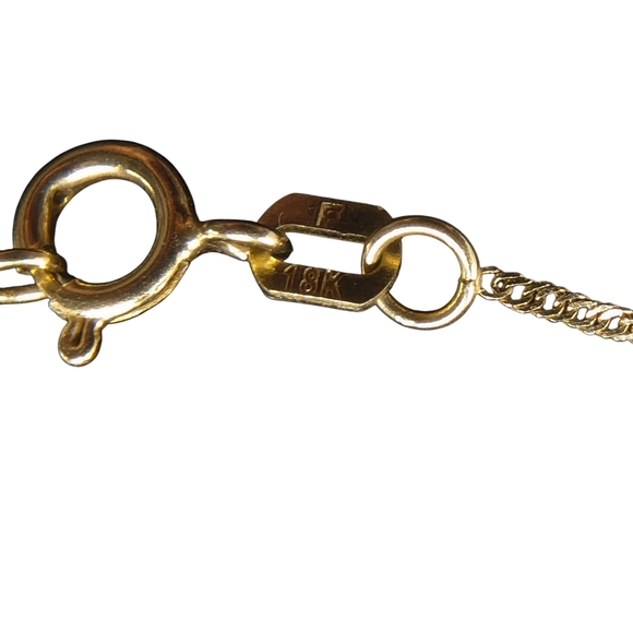 18k Solid Gold 16" Dainty Chain - Picture 5 of 5